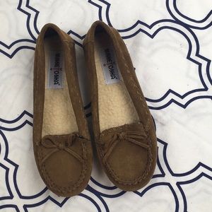 Minnetonka Cognac moccasins
